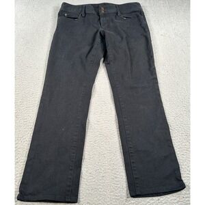 Lilly Pulitzer Worth‎ Straight Jeans Womens 12 Black Denim Straight Leg Casual